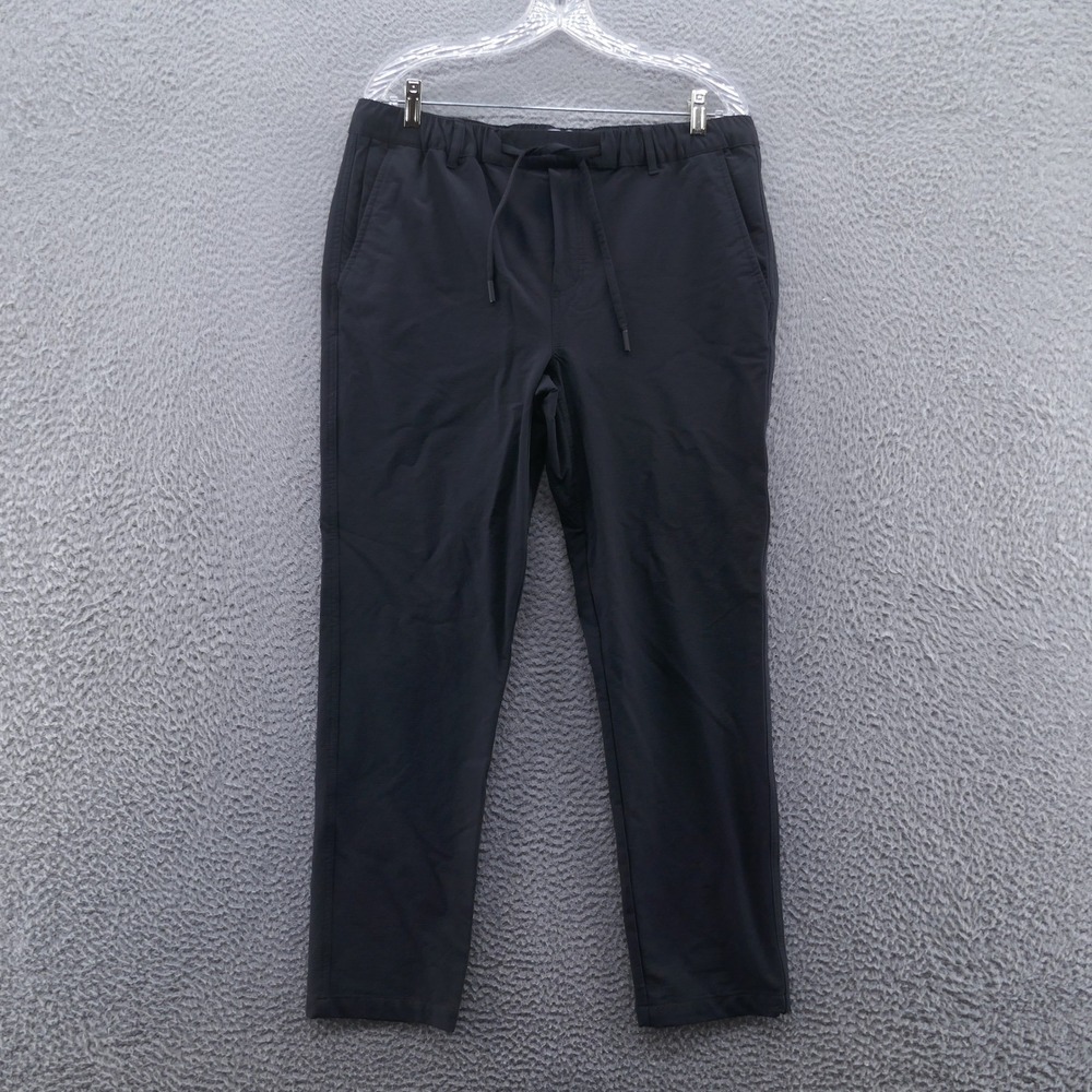 Peter Manning NYC Mens Black Tech Commuter Pants Size 34/36W 28L Stretch PMNYC